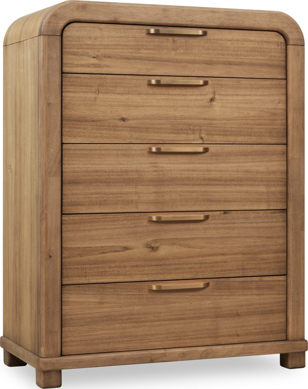 Kione Five Drawer Acacia Wood Chest in Lioness – view 3