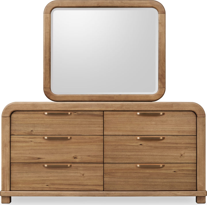 Kione Six Drawer Acacia Wood Dresser in Lioness – view 3