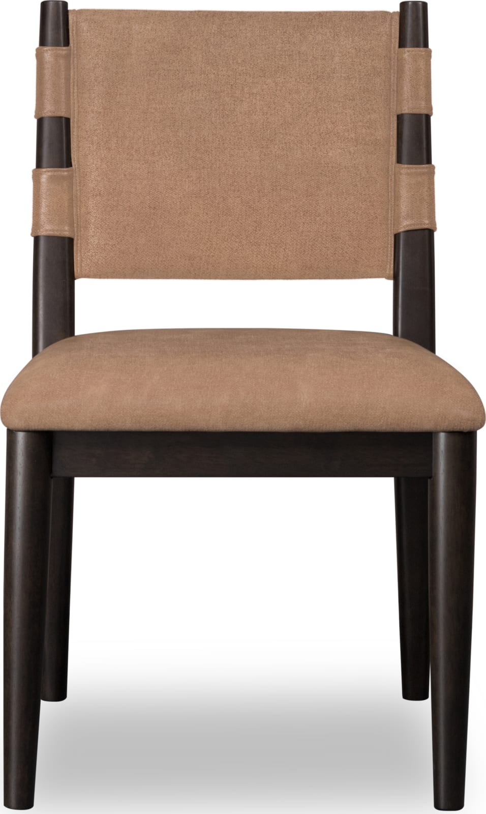 Koko Chenille Upholstered Dining Chair in Porcini and Minx – view 2