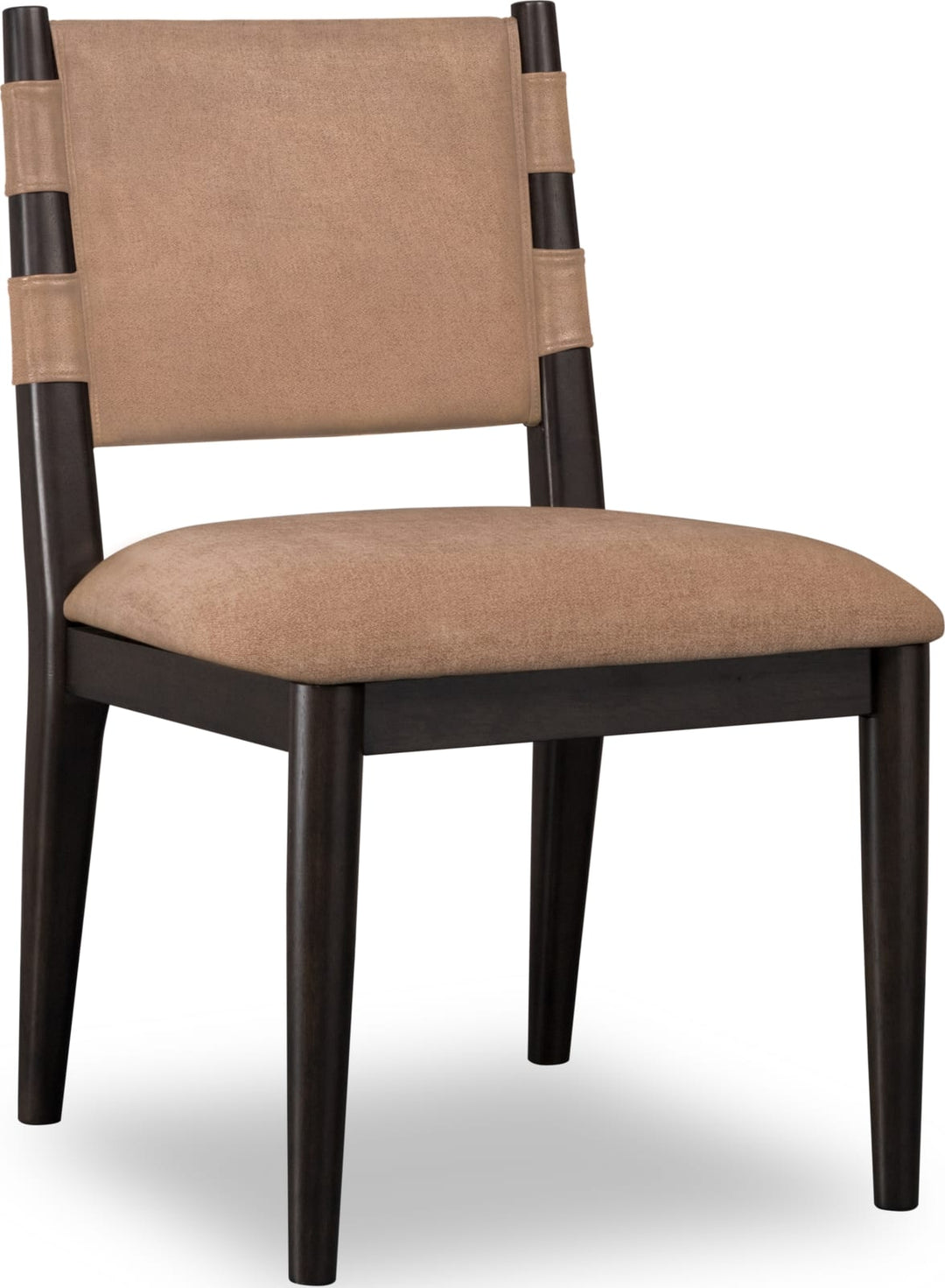 Koko Chenille Upholstered Dining Chair in Porcini and Minx – view 3