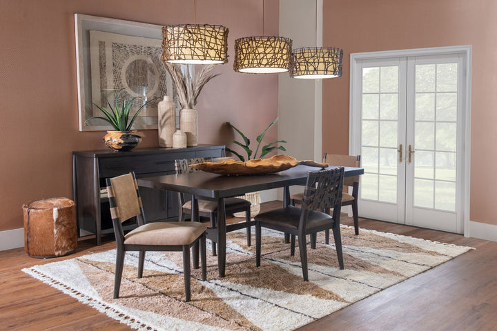 Koko Extendable Rectangular Dining Table in Minx – view 12