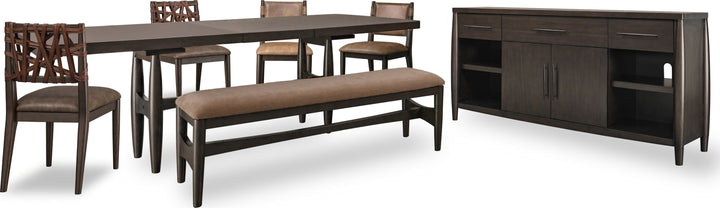 Koko Extendable Rectangular Dining Table in Minx – view 9