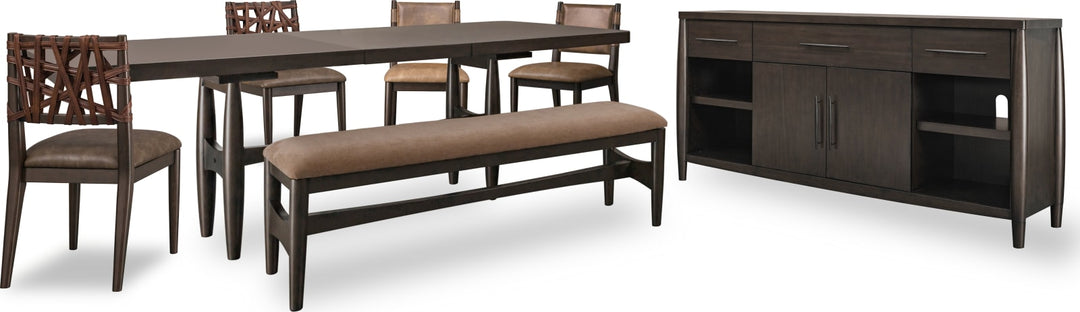Koko Extendable Rectangular Dining Table in Minx – view 9
