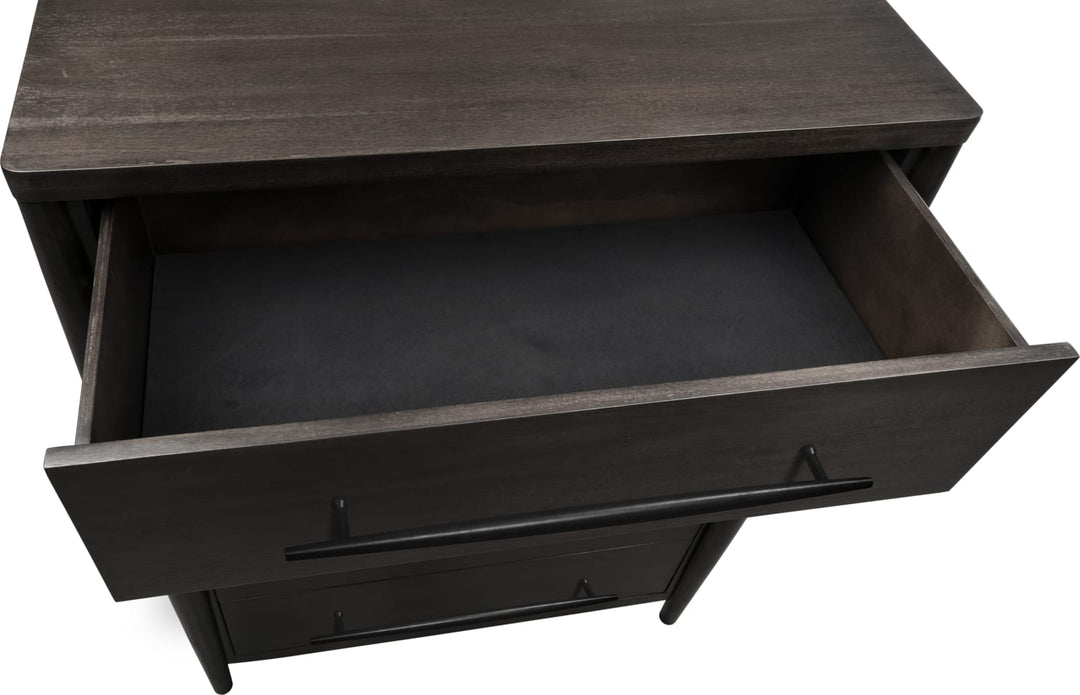 Koko Five Drawer Acacia Wood Chest in Minx – view 6