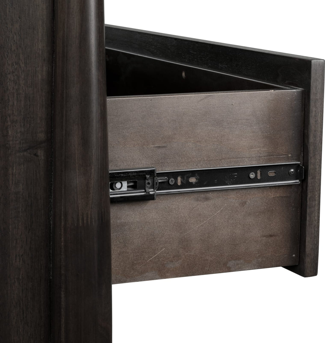 Koko Five Drawer Acacia Wood Chest in Minx – view 8