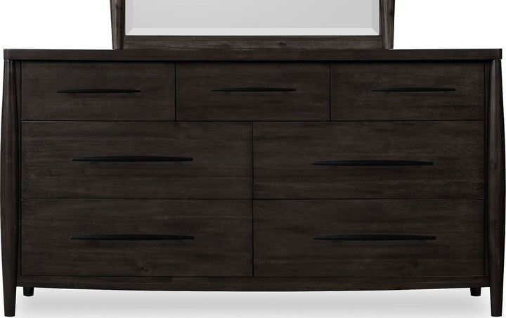 Koko Seven Drawer Acacia Wood Dresser in Minx – view 3