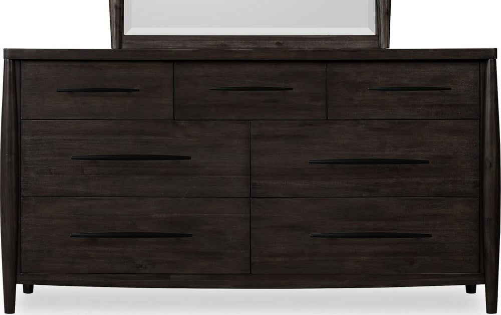 Koko Seven Drawer Acacia Wood Dresser in Minx – view 3