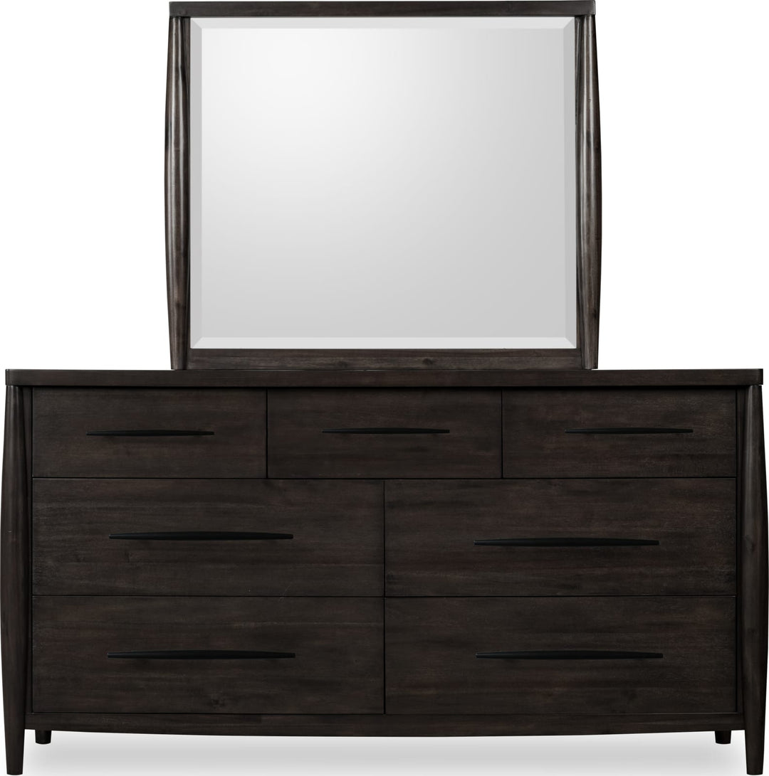Koko Seven Drawer Acacia Wood Dresser in Minx – view 4