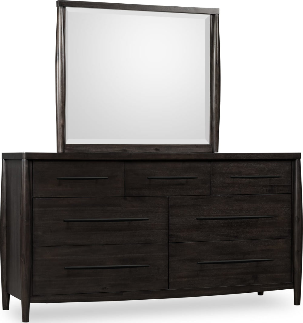 Koko Seven Drawer Acacia Wood Dresser in Minx – view 5