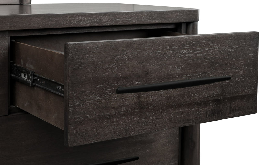 Koko Seven Drawer Acacia Wood Dresser in Minx – view 7