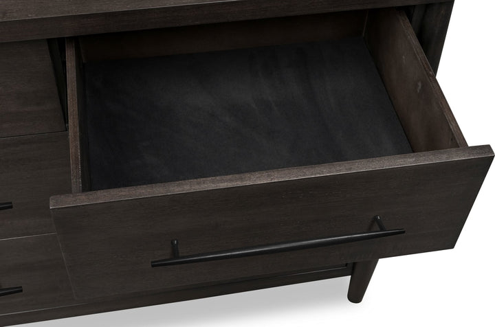 Koko Seven Drawer Acacia Wood Dresser in Minx – view 8