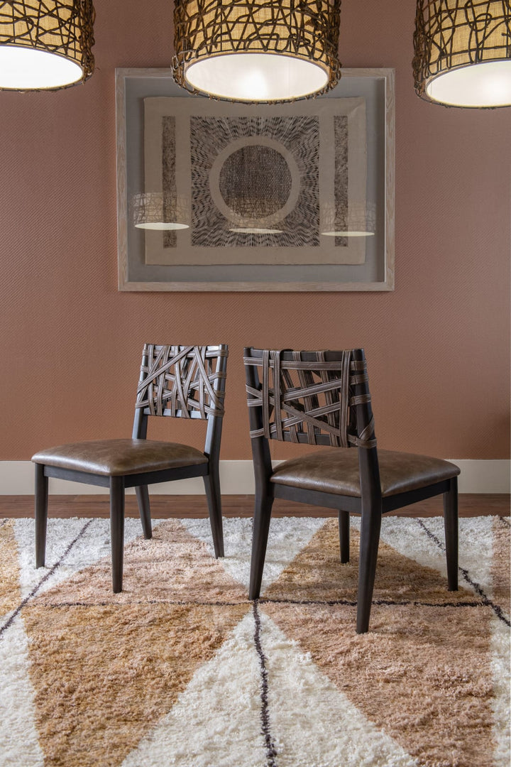 Koko Synthetic Leather Dining Chair in Minx