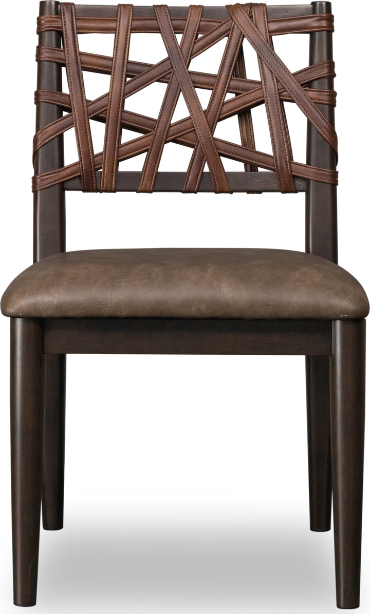 Koko Synthetic Leather Dining Chair in Minx – view 2