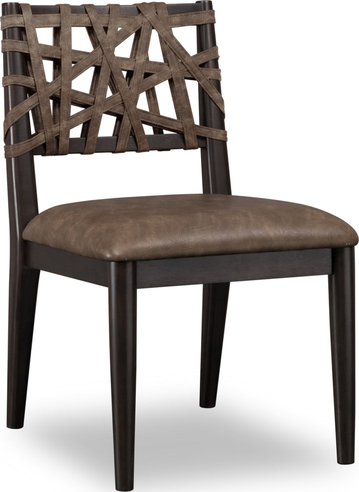 Koko Synthetic Leather Dining Chair in Minx – view 3