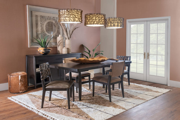 Koko Synthetic Leather Dining Chair in Minx – view 5