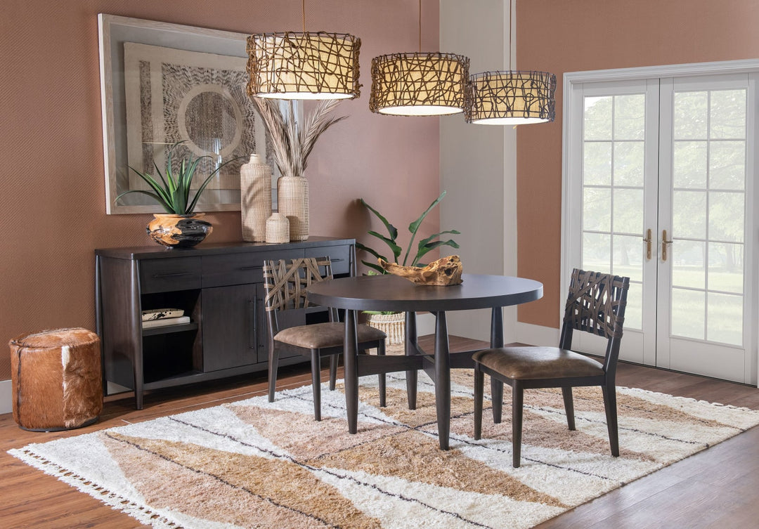 Koko Synthetic Leather Dining Chair in Minx – view 7