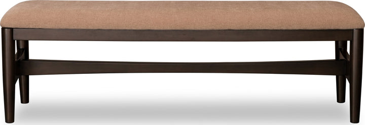 Koko Upholstered Dining Bench in Minx – view 2