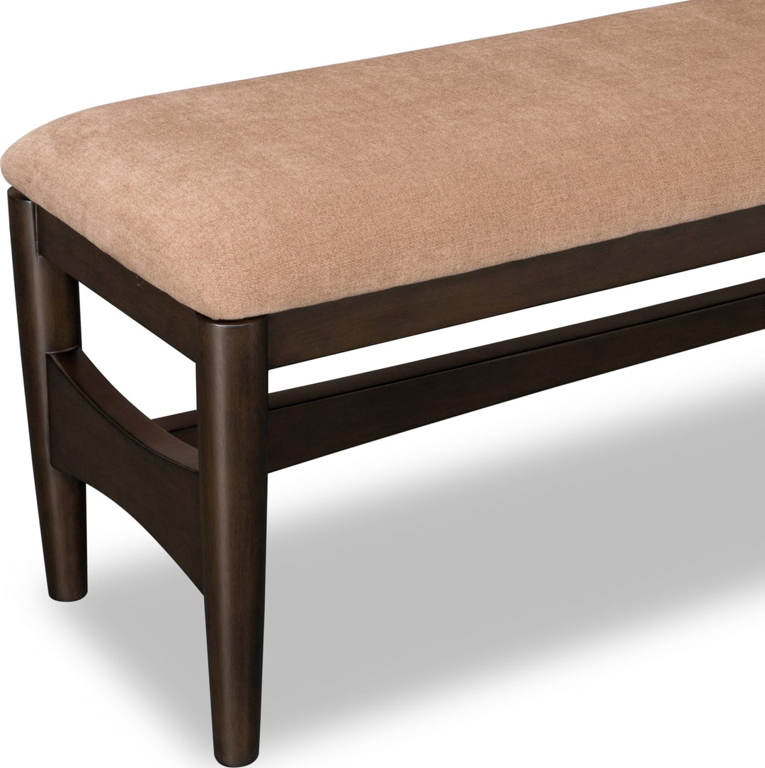 Koko Upholstered Dining Bench in Minx – view 4