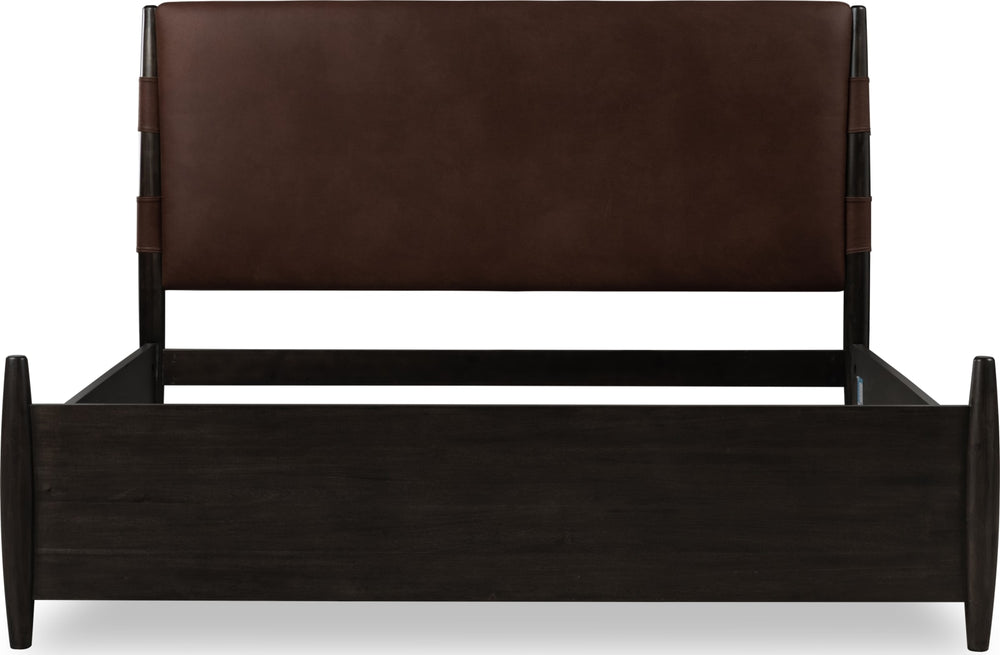 Koko Queen-size Upholstered Panel Bed in Minx – view 5