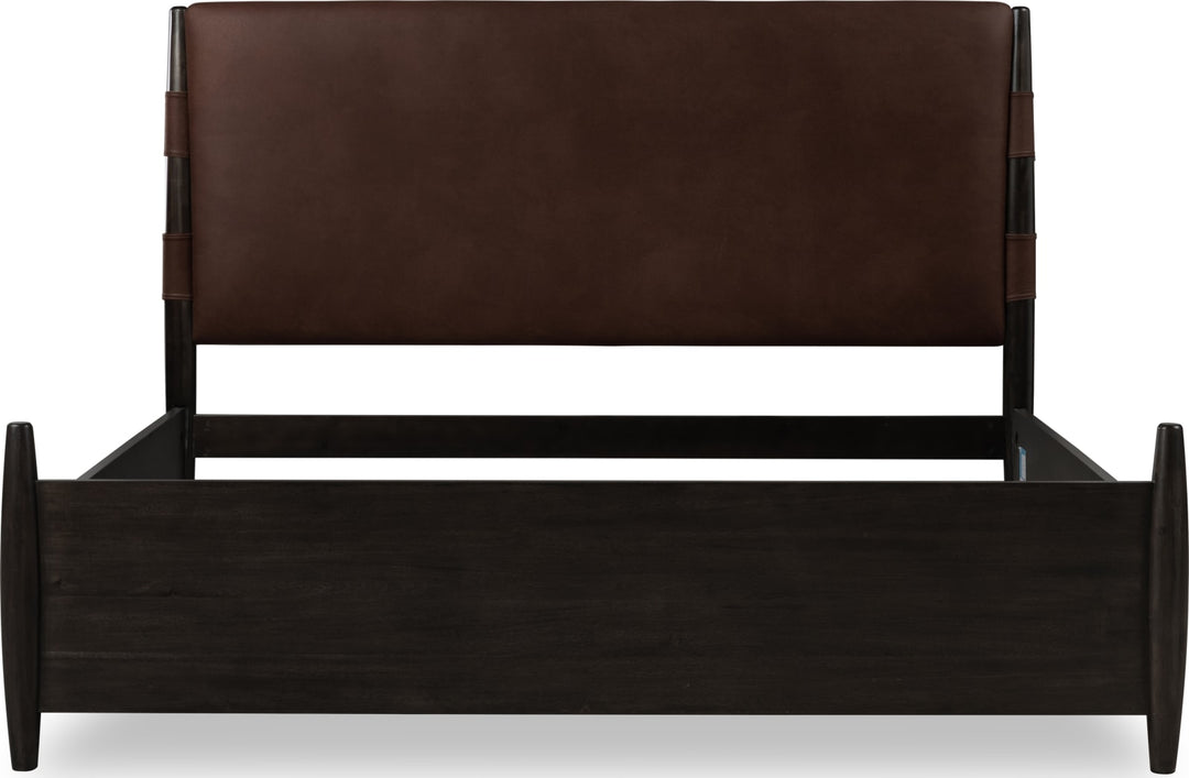 Koko Queen-size Upholstered Panel Bed in Minx – view 5