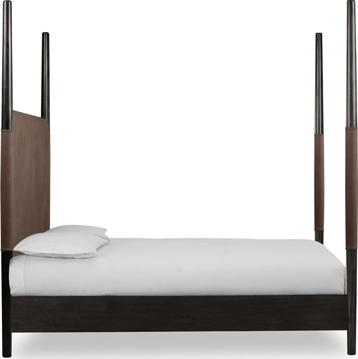 Koko King-size Upholstered Poster Bed in Minx – view 5