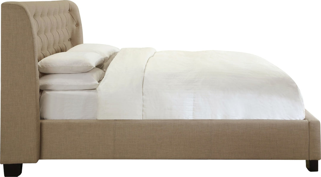 Levi Full-Size Tufted Storage Bed in Toast Linen – view 7