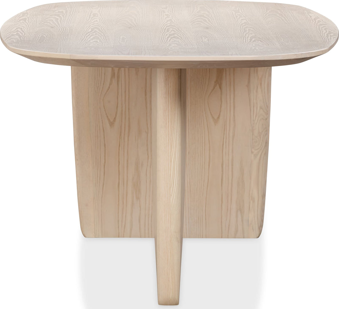 Liv Ash Wood Oval Dining Table in White Sand – view 5