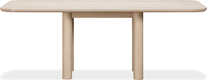 Liv Ash Wood Rectangular Dining Table in White Sand – view 6