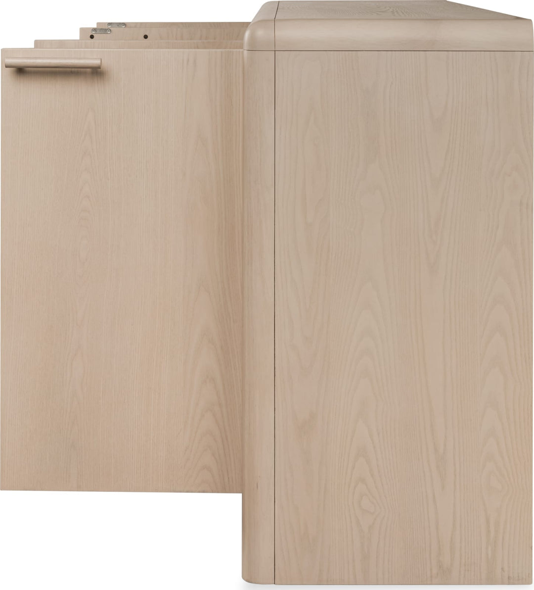 Liv Four Door Ash Wood Sideboard in White Sand – view 8