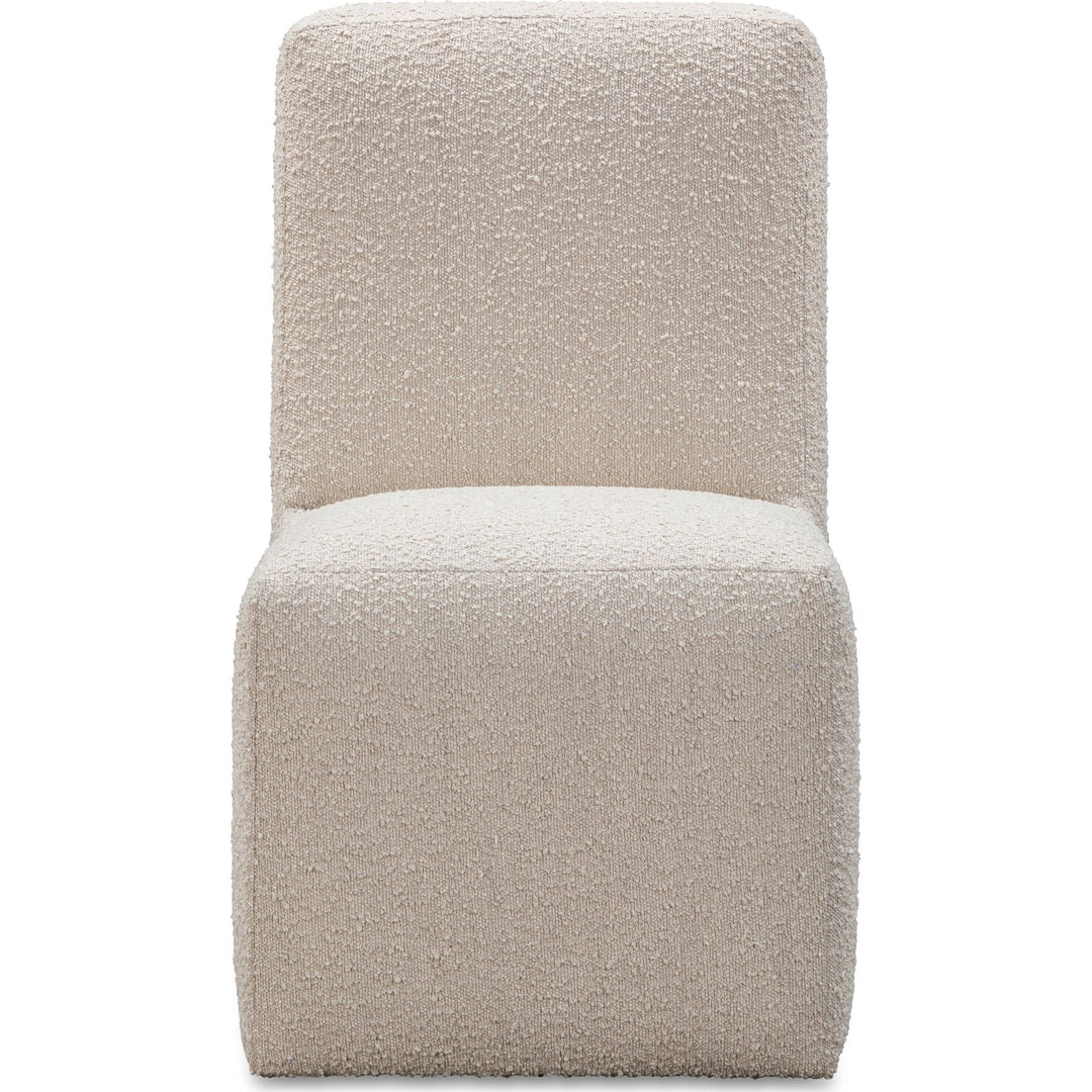 Liv Fully Upholstered Dining Chair in Brun Boucle (Set of 2)