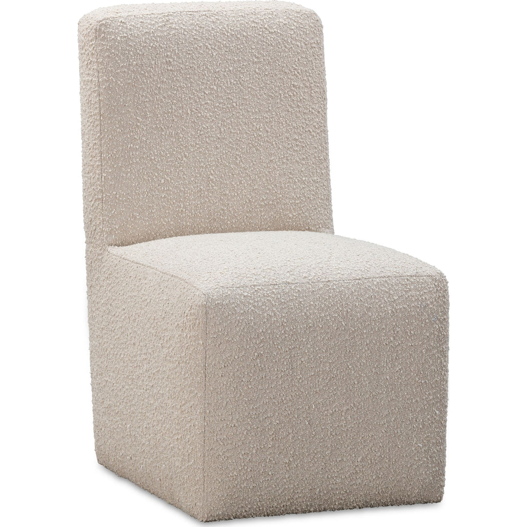 Liv Fully Upholstered Dining Chair in Brun Boucle (Set of 2)
