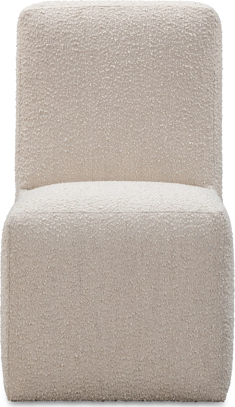 Liv Fully Upholstered Dining Chair in Brun Boucle – view 2