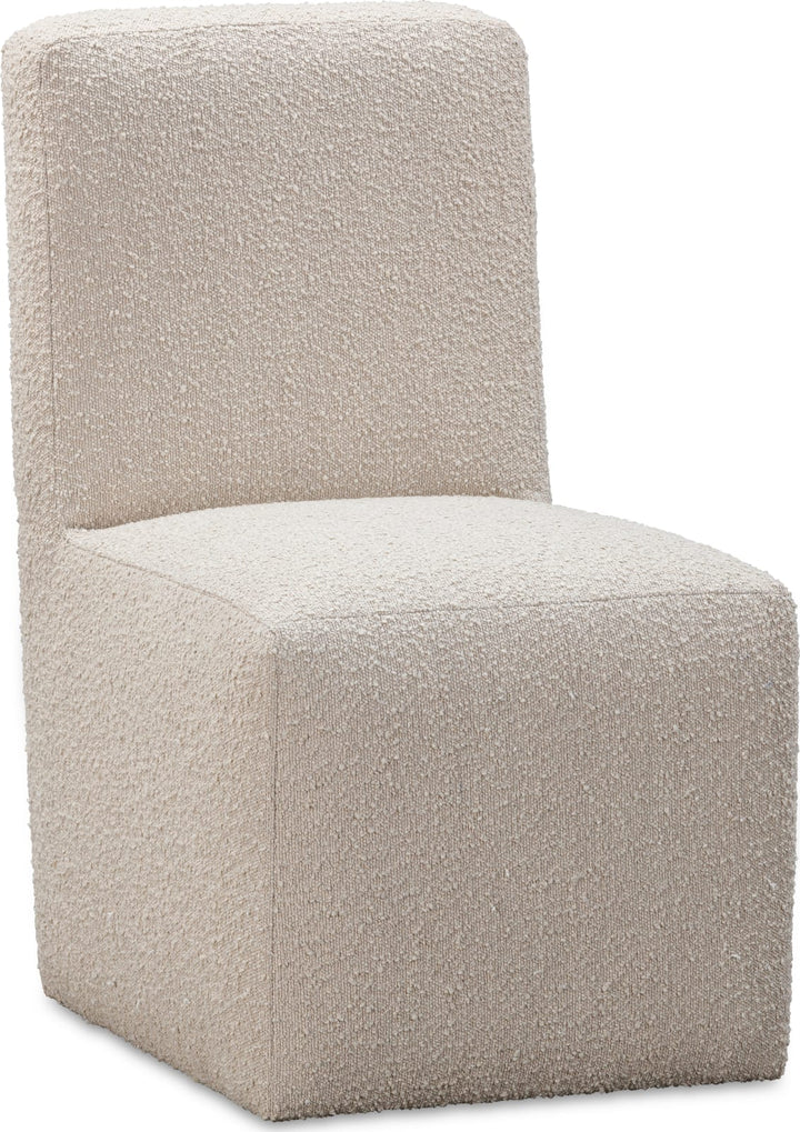 Liv Fully Upholstered Dining Chair in Brun Boucle – view 3