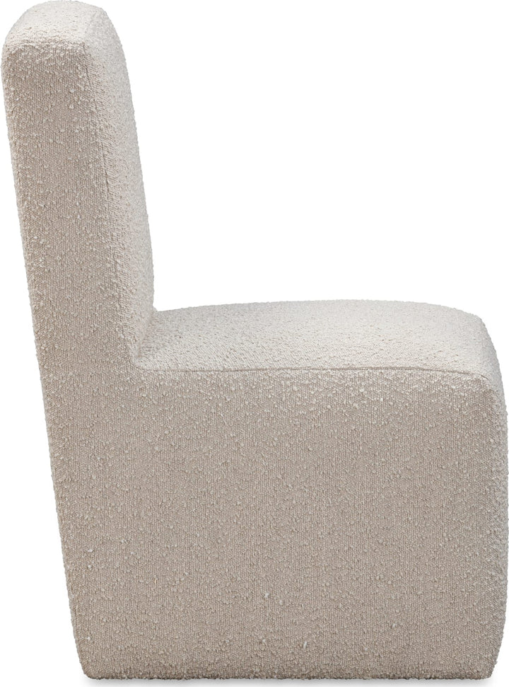 Liv Fully Upholstered Dining Chair in Brun Boucle – view 4
