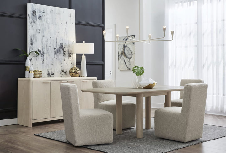 Liv Fully Upholstered Dining Chair in Brun Boucle – view 6