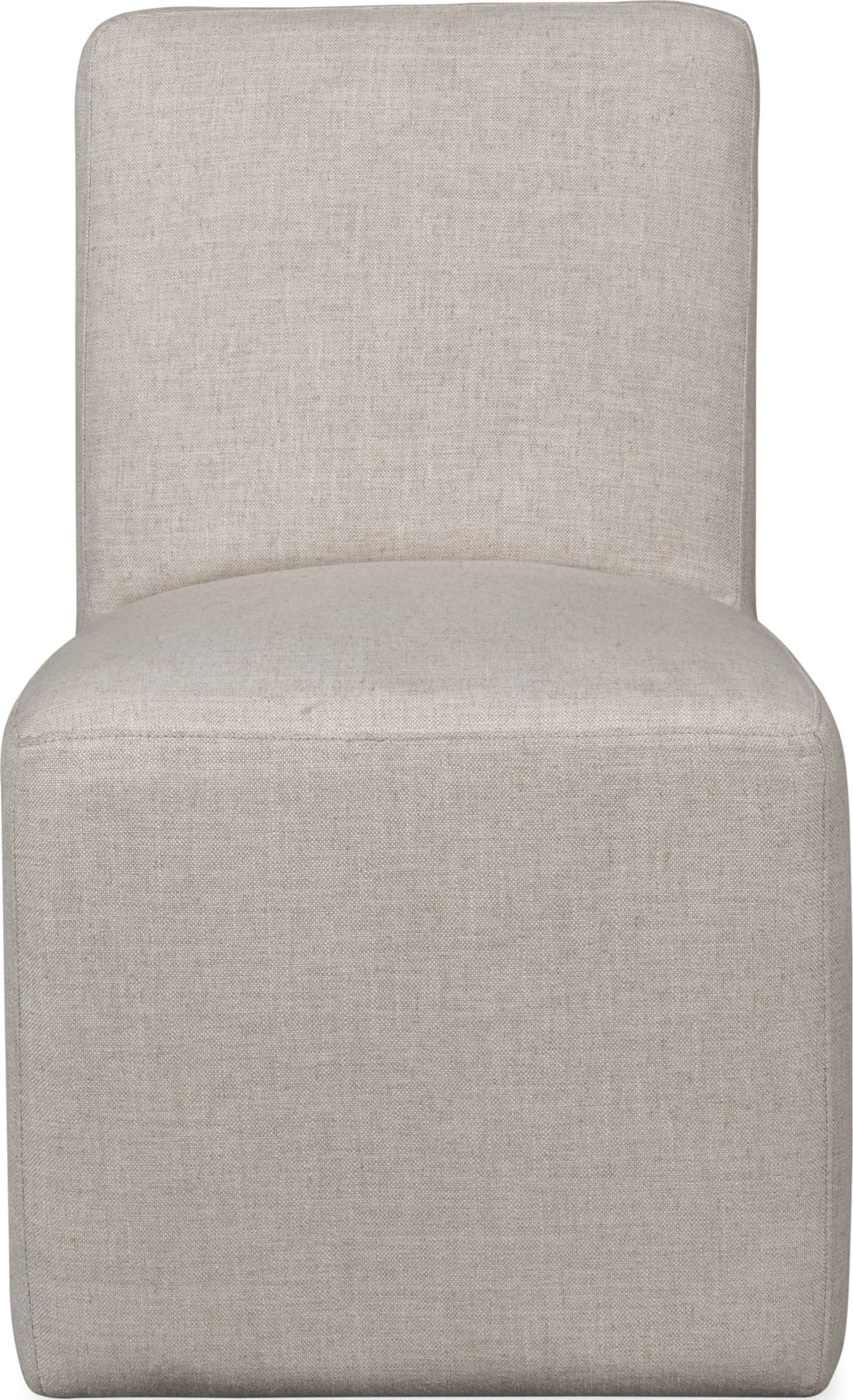 Liv Fully Upholstered Dining Chair in Natural Linen