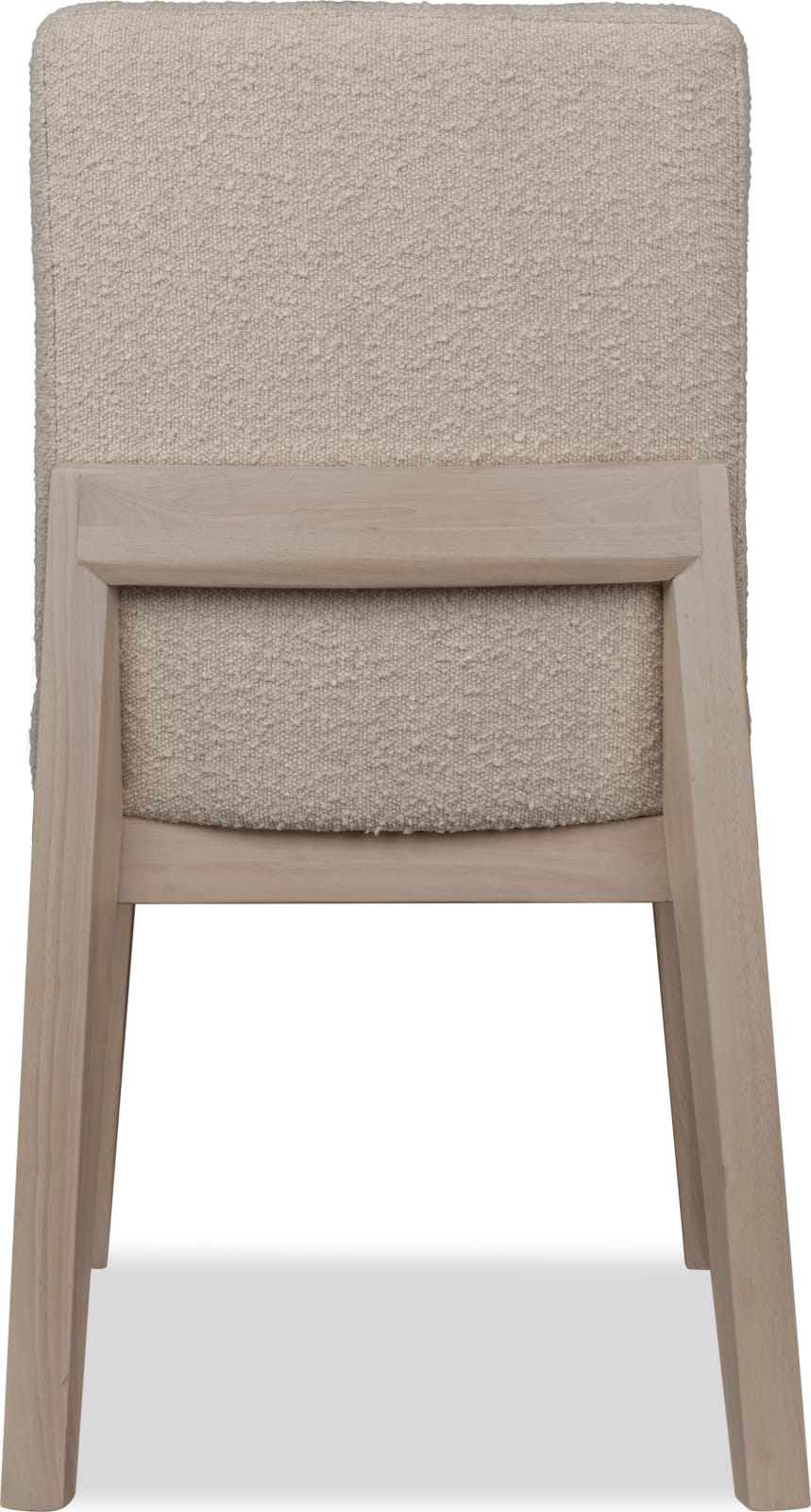 Liv Solid Wood Dining Chair in White Sand and Brun Boucle – view 4