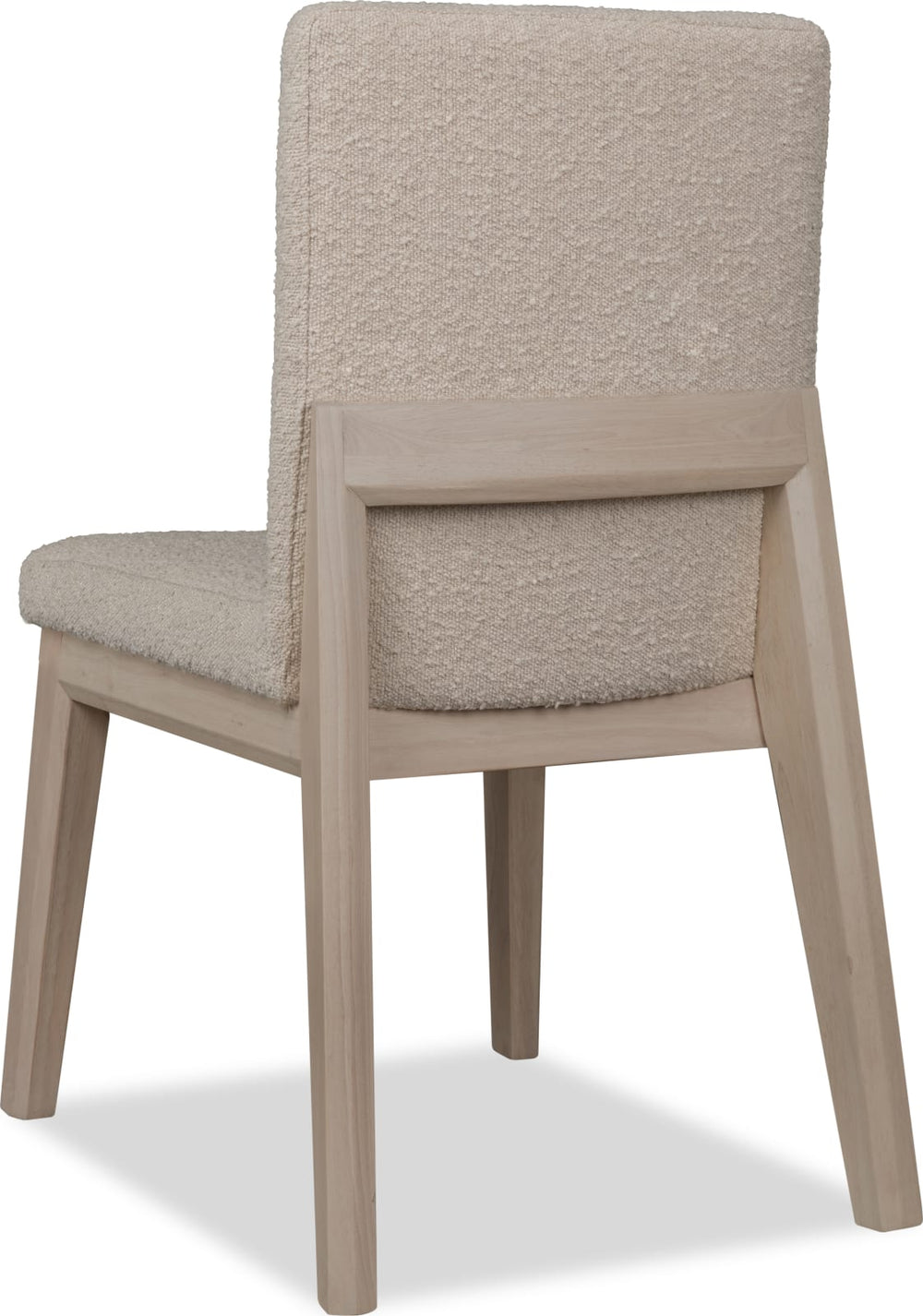 Liv Solid Wood Dining Chair in White Sand and Brun Boucle – view 5