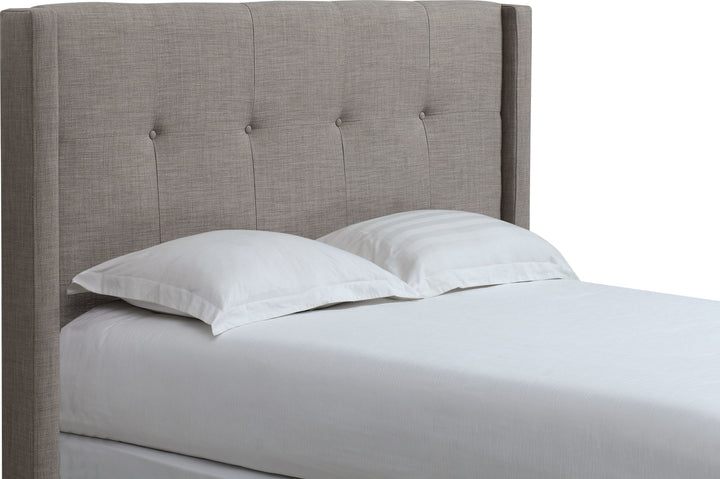 Madeleine Full-size Wingback Upholstered Headboard in Dolphin Linen – view 5