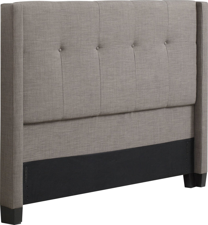 Madeleine Queen-size Wingback Upholstered Headboard in Dolphin Linen – view 6