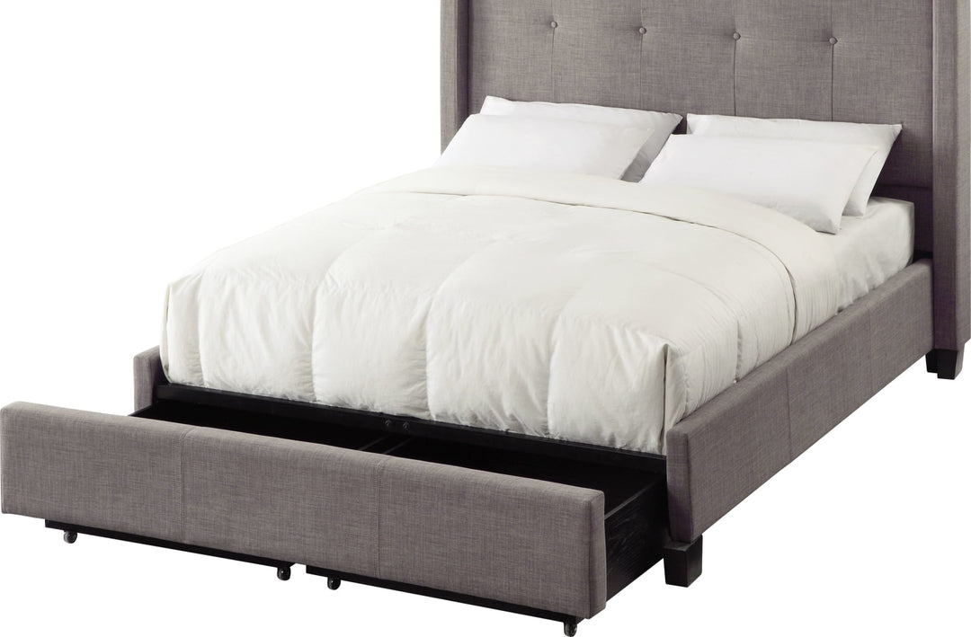 Madeleine King-size Wingback Platform Storage Bed – view 6