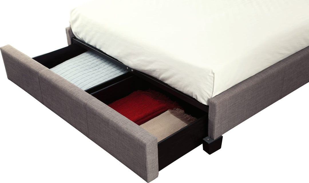 Madeleine Full-size Wingback Platform Storage Bed – view 7