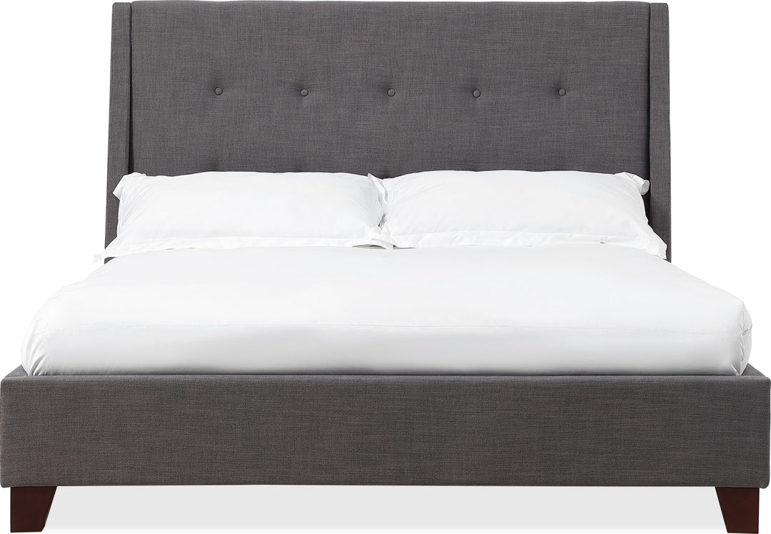 Madera Full-Size Upholstered Platform Bed in Dark Charcoal (2026) – view 3