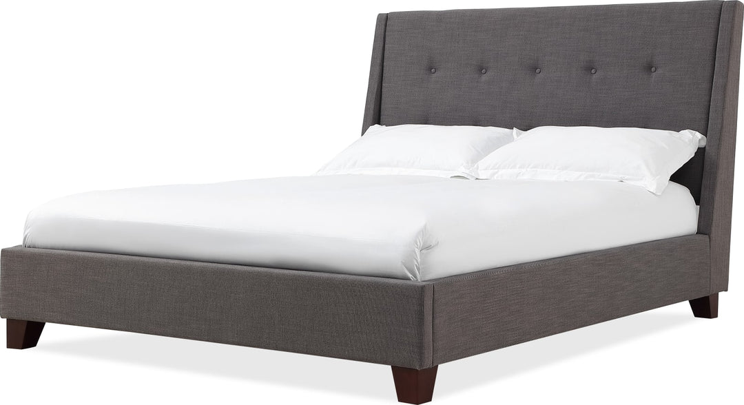 Madera Full-Size Upholstered Platform Bed in Dark Charcoal (2026) – view 5