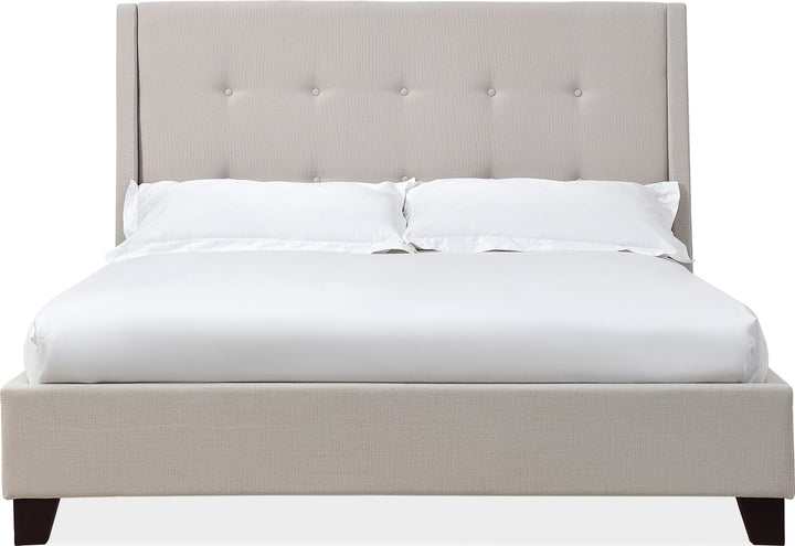 Madera Full-size Upholstered Platform Bed in Putty – view 3