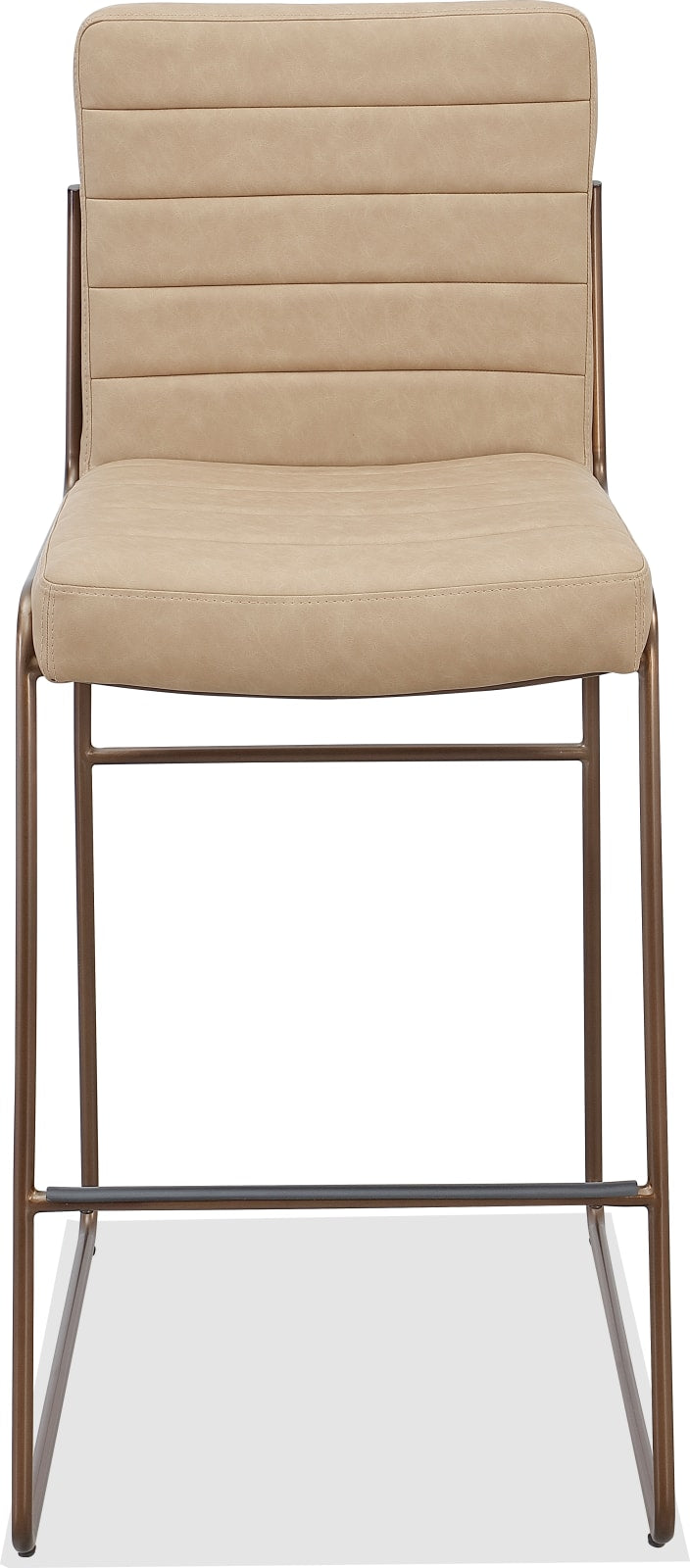 Madison Metal Frame Counter Stool in Honey Synthetic Leather