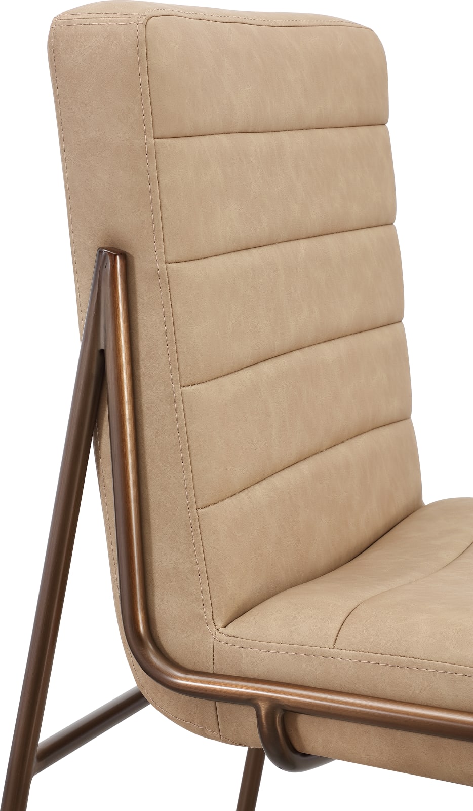 Madison Metal Frame Counter Stool in Honey Synthetic Leather – view 5