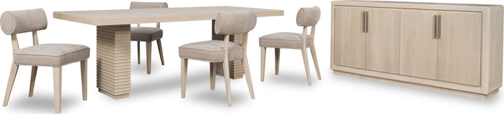 Magnolia Wood Frame Upholstered Dining Chair in Brown Sugar Chenille – view 11