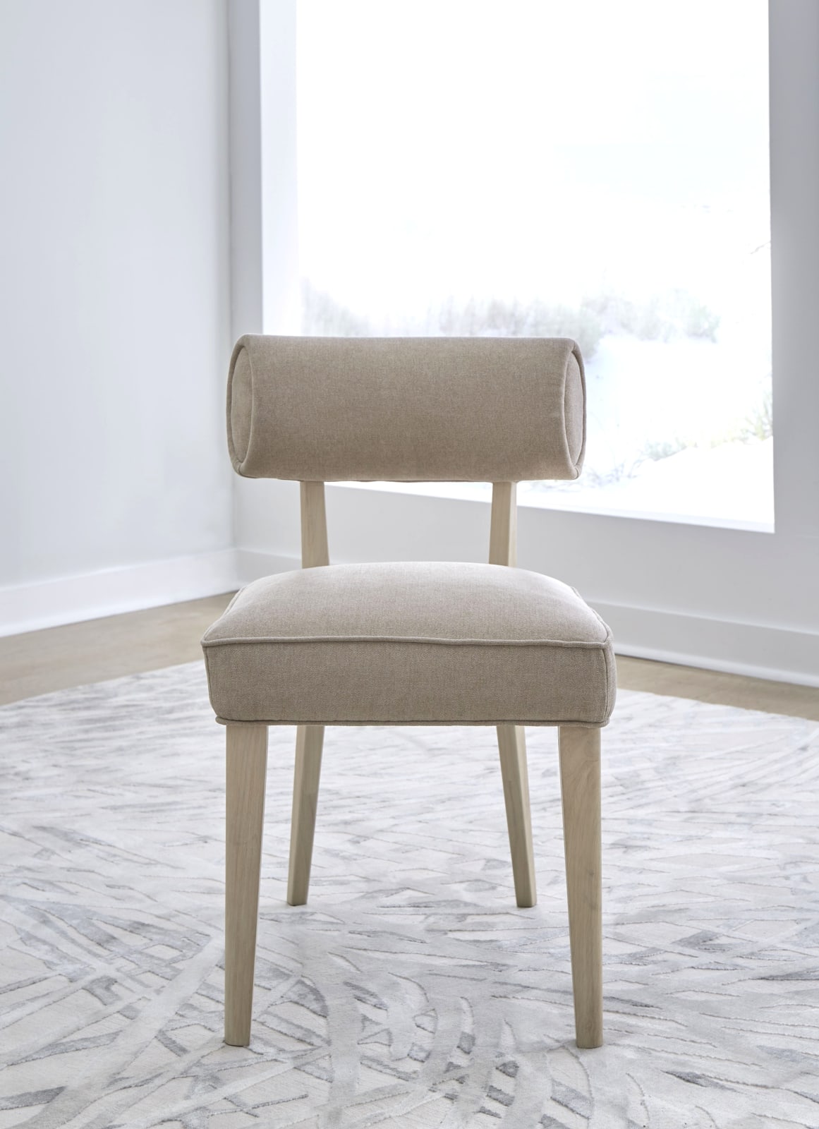 Magnolia Wood Frame Upholstered Dining Chair in Brown Sugar Chenille