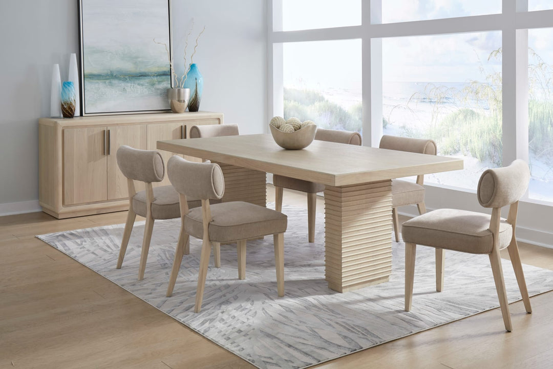 Magnolia Wood Frame Upholstered Dining Chair in Brown Sugar Chenille – view 4